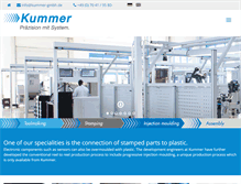 Tablet Screenshot of kummer-gmbh.de